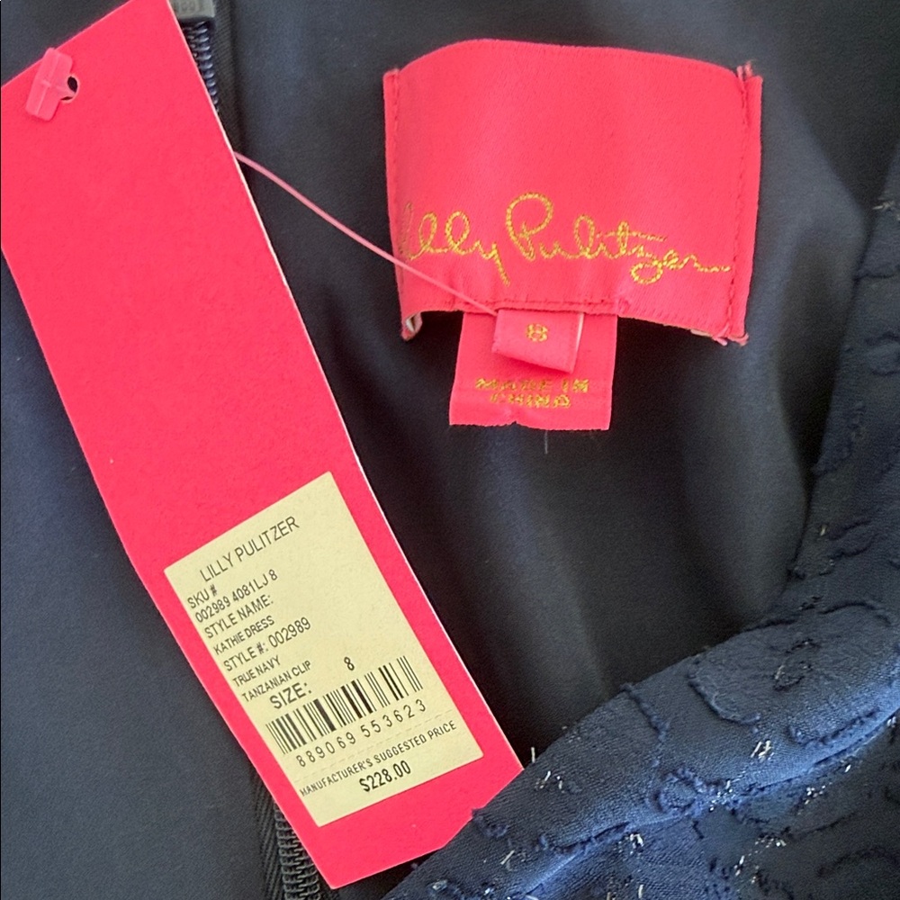 Lilly Pulitzer Navy Mini Dress - Picture 2 of 4